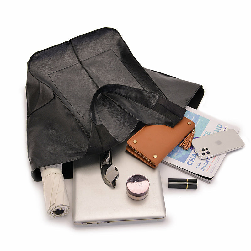 Marcella - Oversized Vintage Leather Shoulder Bag