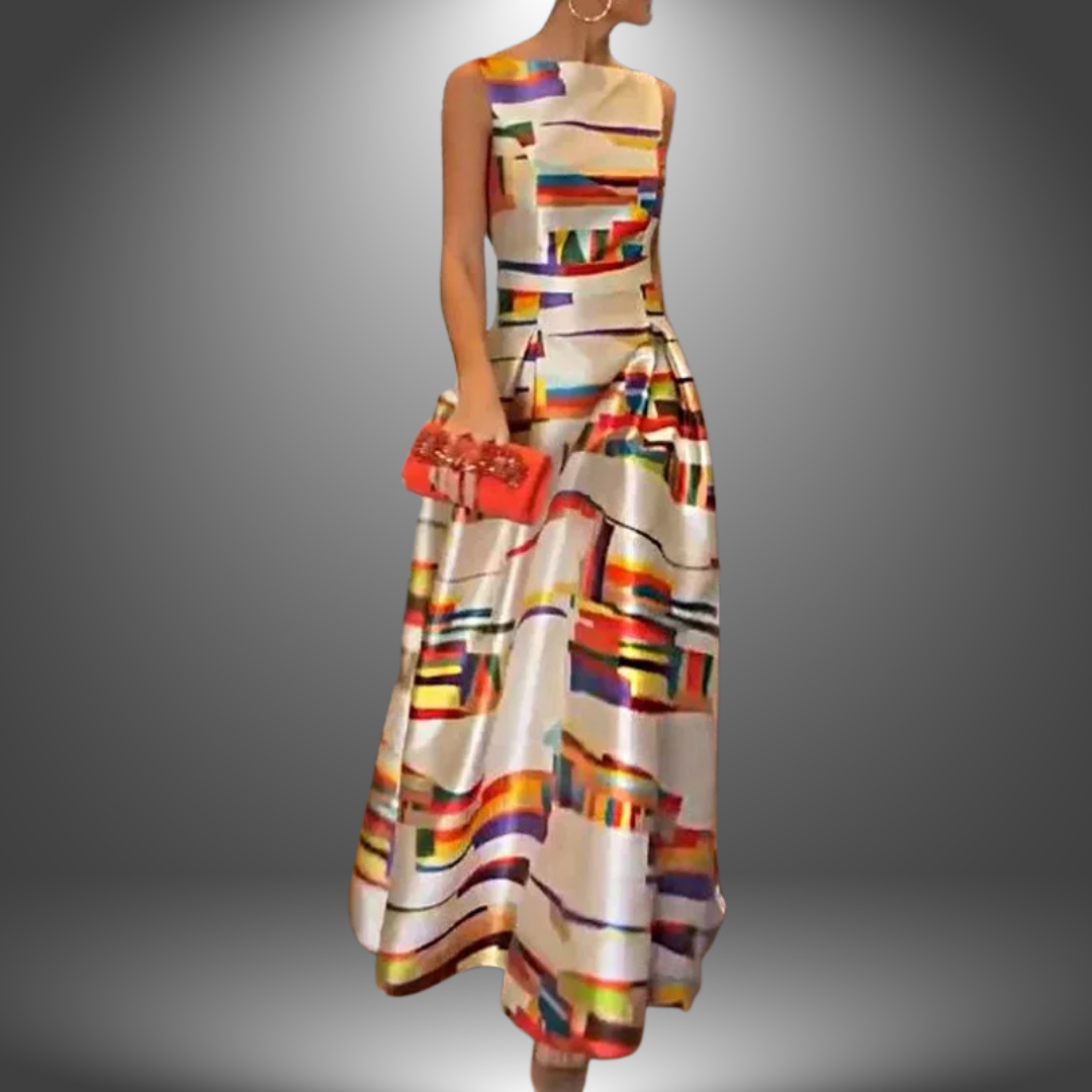 Alice | Women’s Stylish Colorblock Maxi Dress