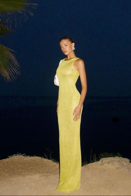 Bluebell - Sleeveless Sequin Maxi Holiday Dress