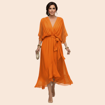 Sarah | Robe Sandra Mousseline Col V
