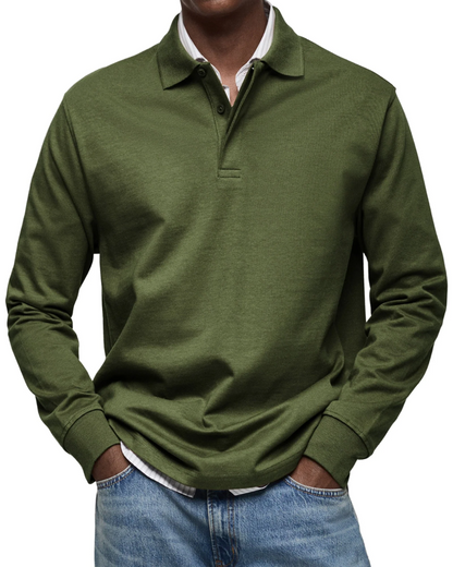 Suéter polo casual