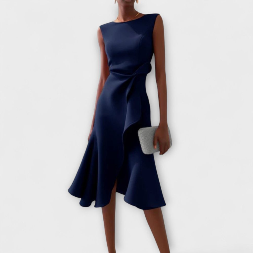 Zoé - Robe midi asymétrique