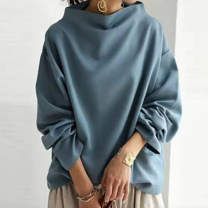 Celeste - Long sleeve oversized sweater with turtleneck