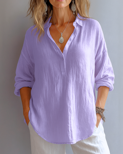 Celeste™ | Elegant hørbluse
