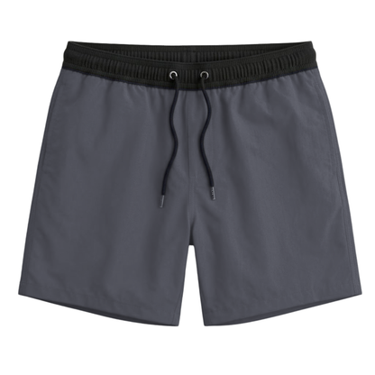 Maillot de Bain à Séchage Rapide pour Hommes avec Poches Zippées et Doublure en Filet