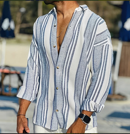 Clark – Mens Relaxed Striped Shirt