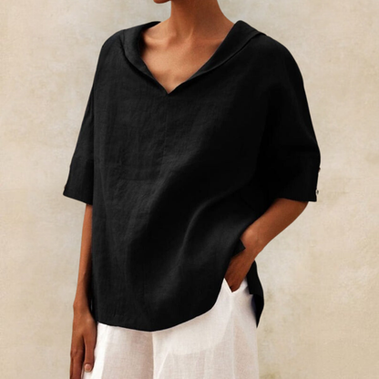 Lhinee Casual Loose-Fit Blouse – Effortless Everyday Style & Comfort