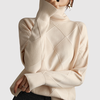 Amelia – Elegancki sweter z golfem