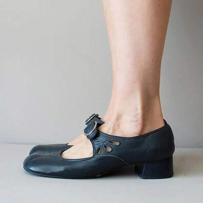 Laia | Zapatos merceditas de mujer de primavera con hebilla