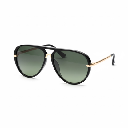 Lunettes de soleil aviateur monture alliage métallique unisexe avec verres teintés