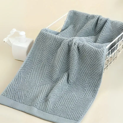 Handtuchset mit Zickzack-Muster – 6-teilig aus 100% Baumwolle