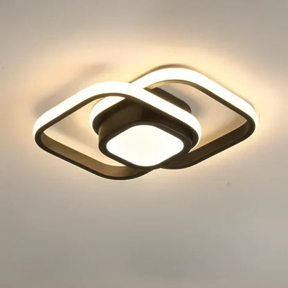 Moderne LED-Plafondlamp met Dubbelring-Design – Twilight Rings