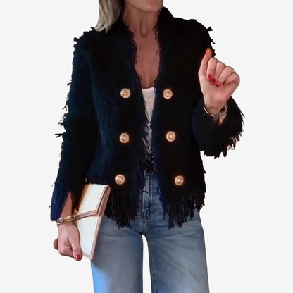 Collins - Long sleeve jacket with button closure