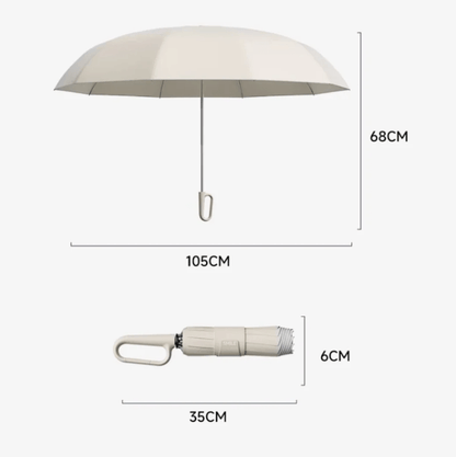 Regenschirm mit Reflektoren | Sturmfest & robust | Schirmix