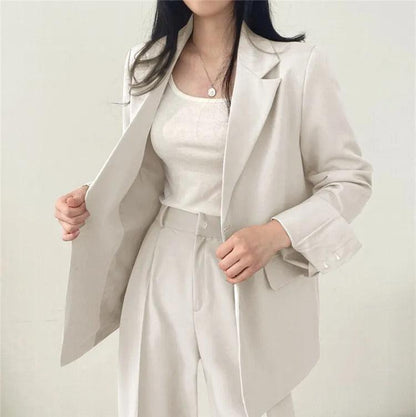 Hailey | Women Tailored Suit set z Long blazer