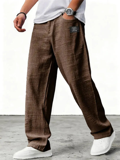 Lushan | Linen Wide Leg Trousers