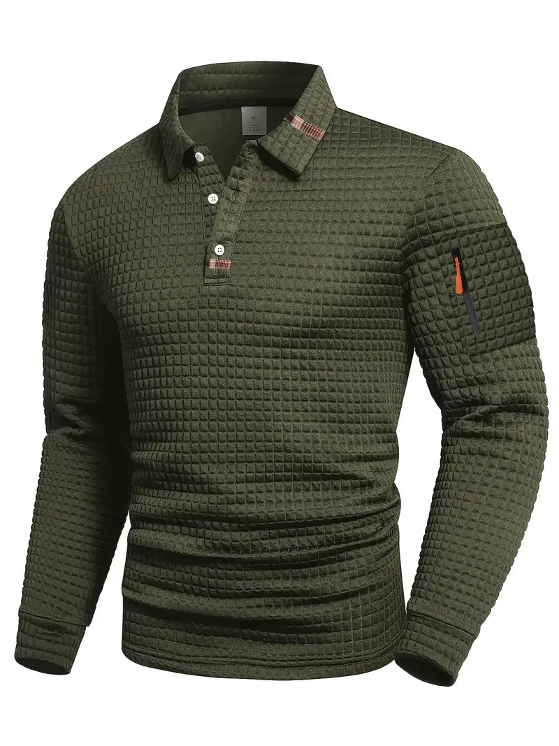 Ephraim - Textured Polo Shirt With Sleeve Pocket