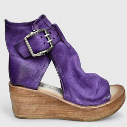 Rustikale Keil-Sandalen – Müheloser Stil mit Alltagskomfort Damen