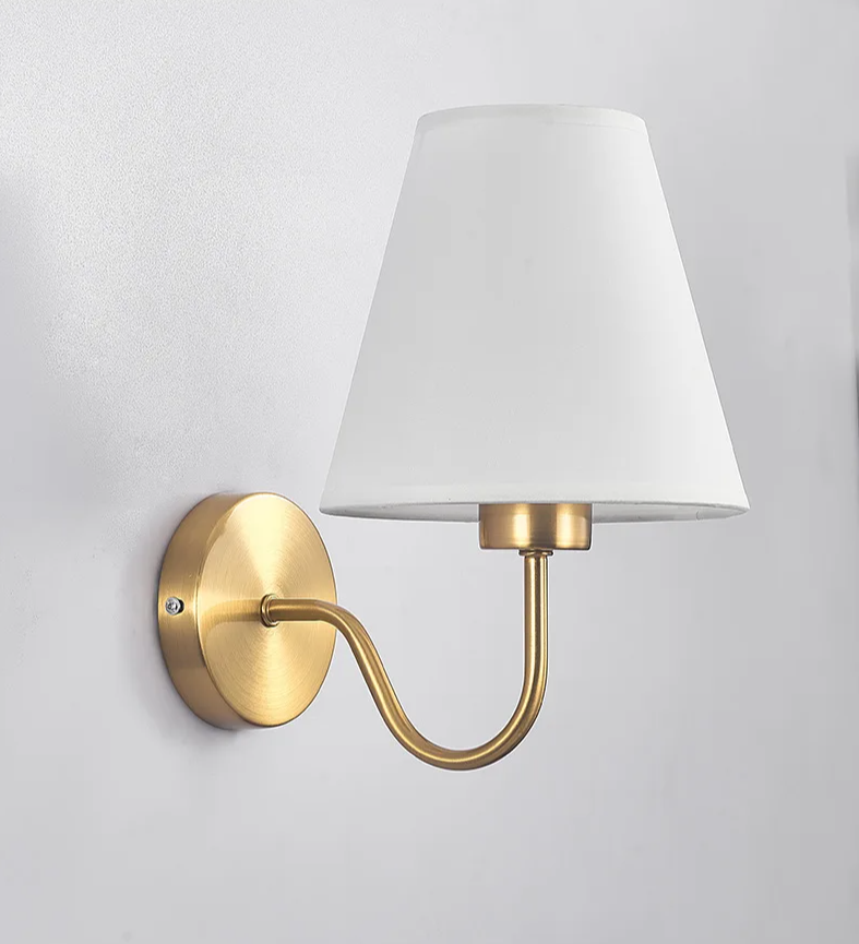 LumaFabrica – Nordic Wandleuchte mit Stoffschirm