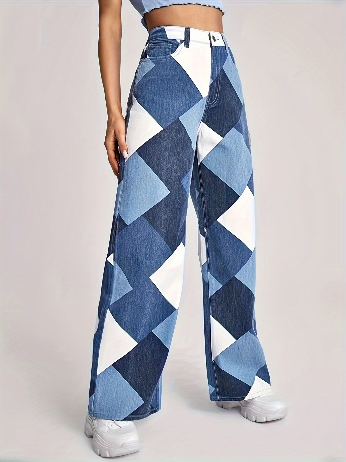 Skarvana Boho Denims by JesseVance NYC: High-Waist & Loose-Fit Chic Timeless Patchwork Jeans