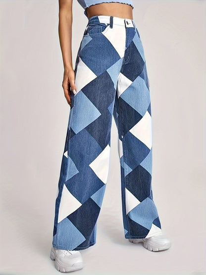 Skarvana Boho Denims by JesseVance NYC: High-Waist & Loose-Fit Chic Timeless Patchwork Jeans