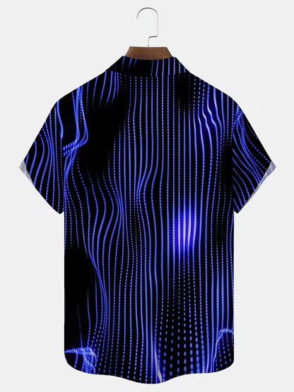 Ludwig - Casual Shirt With Art Stripe Print