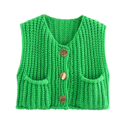 Madelin - Gilet en grosse maille texturée