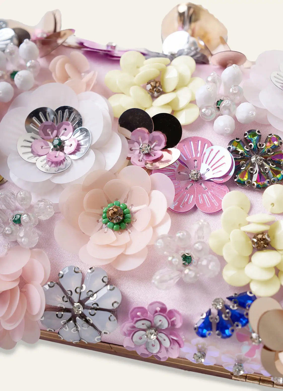 Mae - Sequin Floral Embellished Sequin Clutch