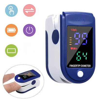 Pulse Oximeter for Oxygen Level and Heart Rate Monitoring – Compact Finger Device for Daily Wellness Tracking at Home