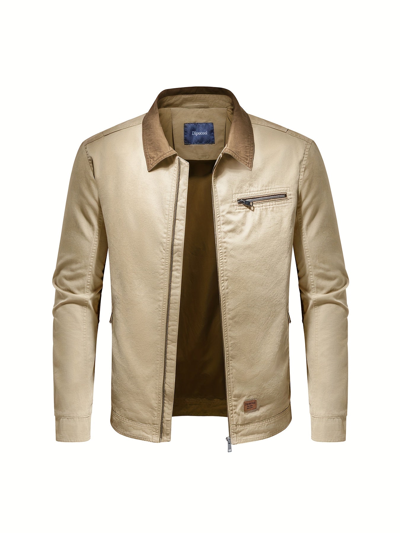 Lucan – Men’s Long Sleeve Spring Jacket with Collar and Pockets