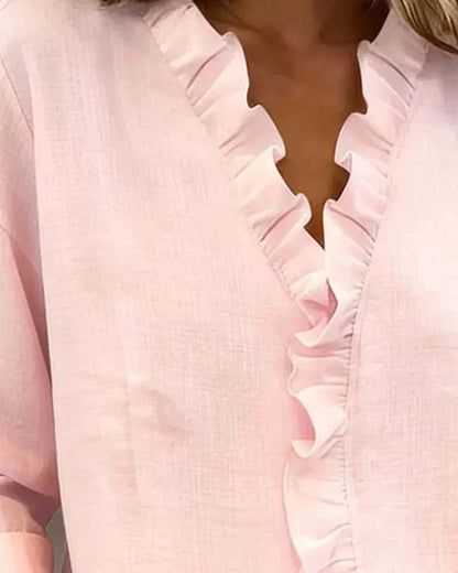 Indie | Bluza s Ruffles Dugim Rukavima
