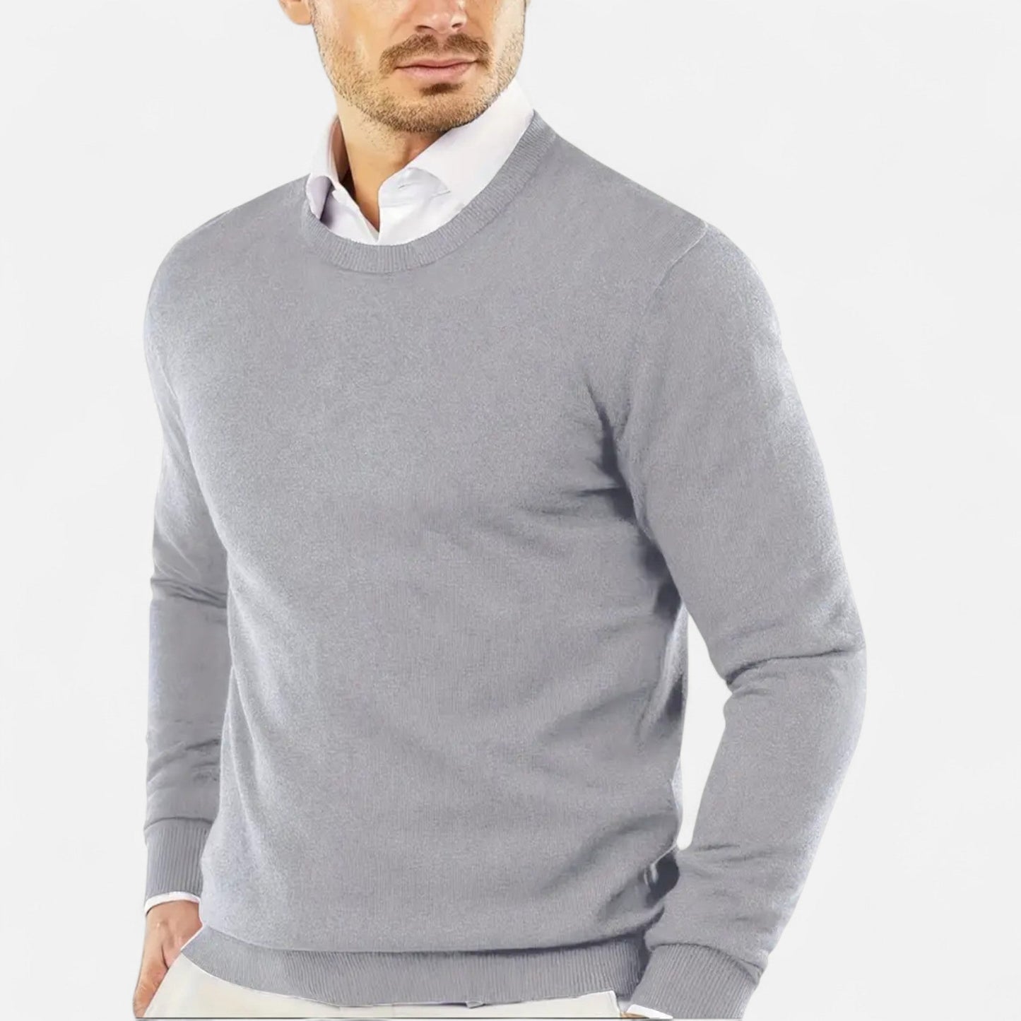 Valmonti | Men’s Round Neck Knit Sweater
