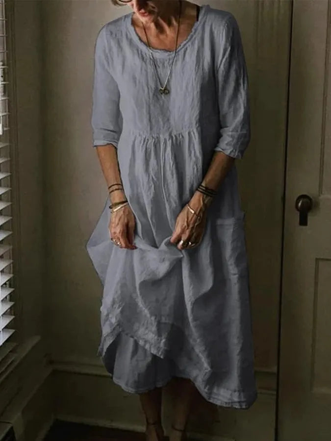 Violaine | Comfortable Loose Fit Midi Dress