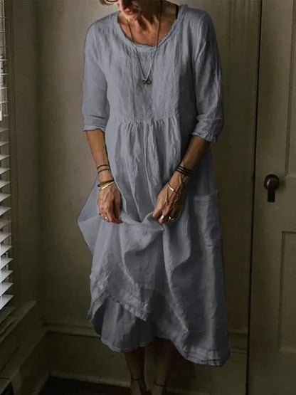 Violaine | Comfortable Loose Fit Midi Dress