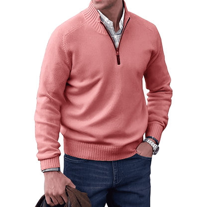 Rory | Men Knitted Half-Zip Pullover Jumper