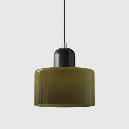 Bauhaus Kugelglas-Pendelleuchte | Zeitloses Design | Glas & Metall | E27 Fassung