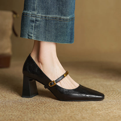 Valeria™ | Tacones slingback de cuero elegantes