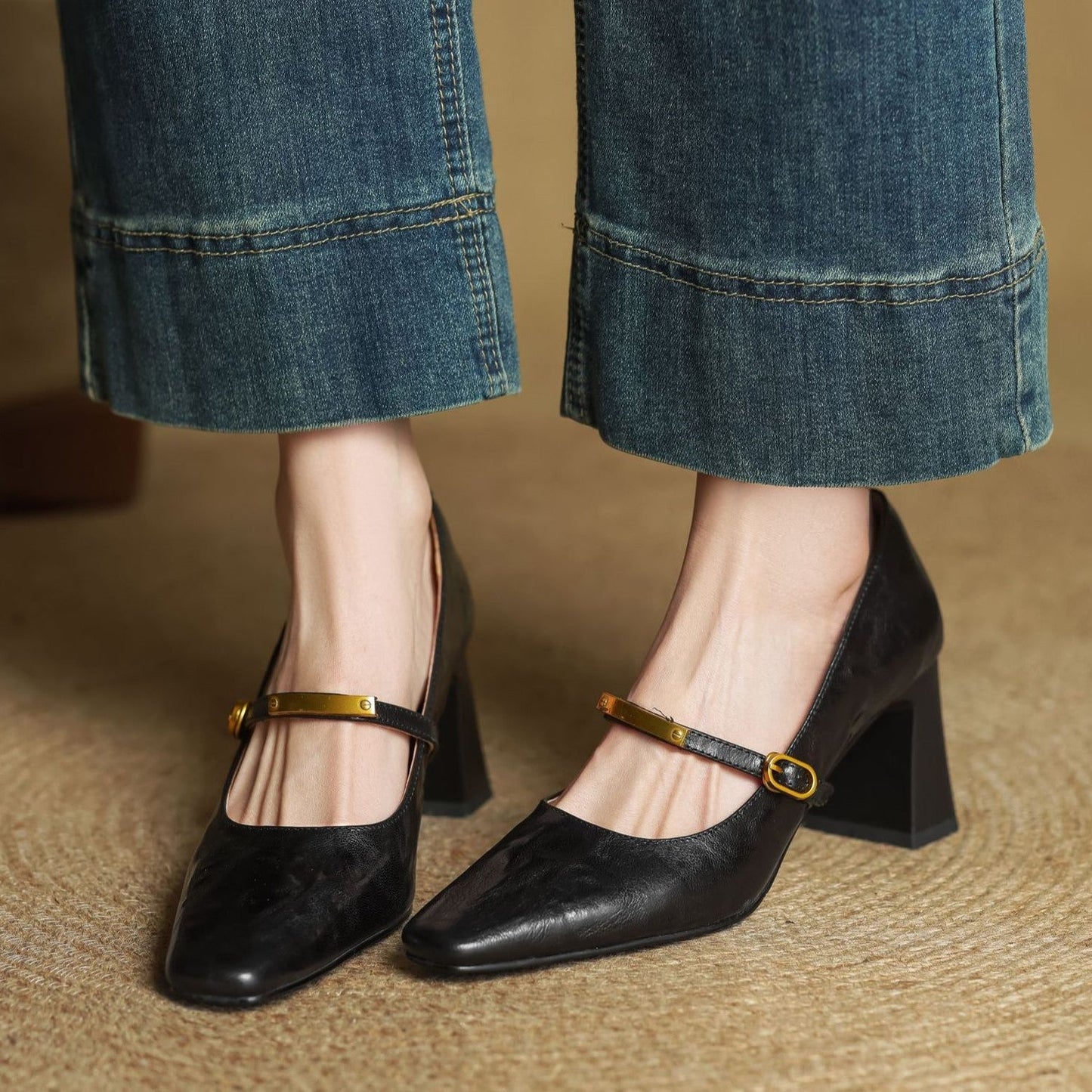 Valeria™ | Tacones slingback de cuero elegantes