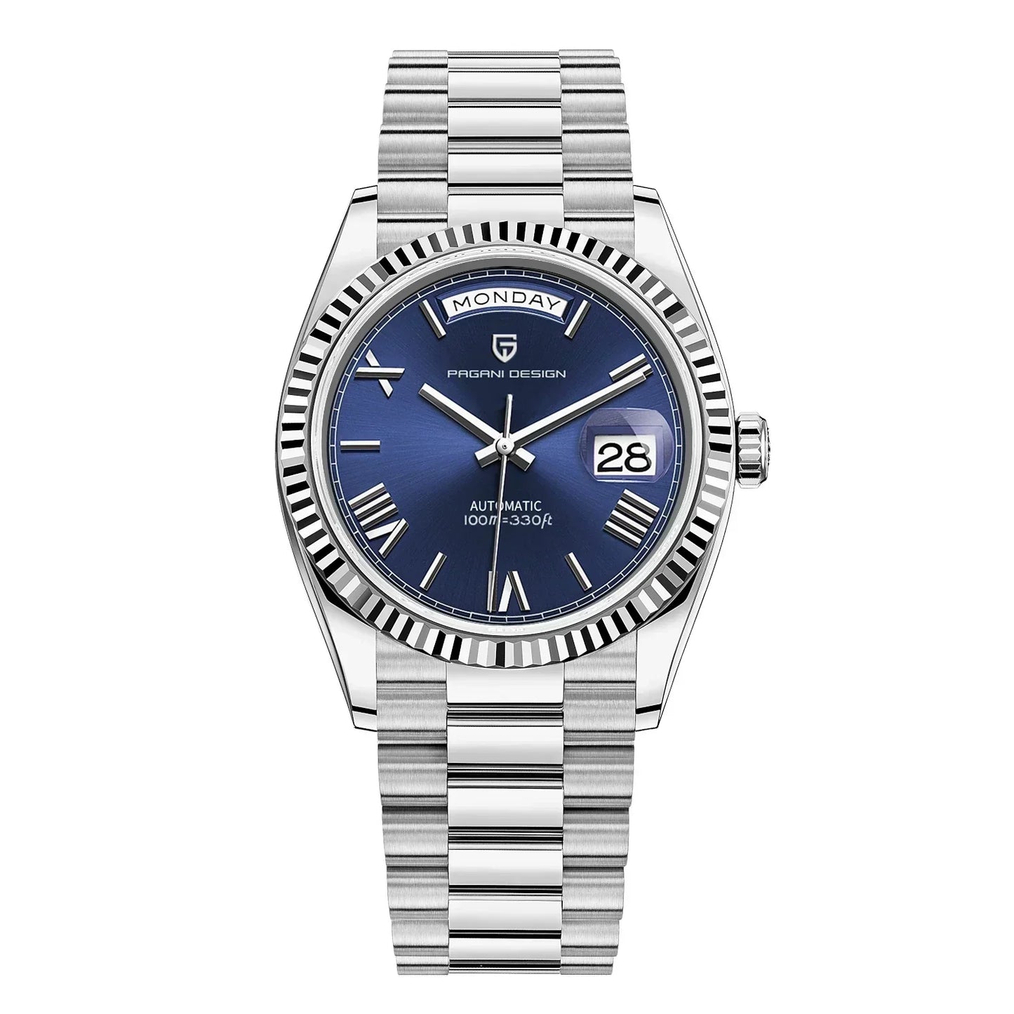 Luxe Heren Automatische Horloge – RVS, zelfopwindend, kalenderfunctie – Stijl voor elke gelegenheid