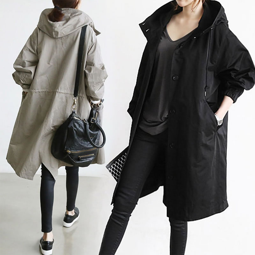 Trendy Lange Regenjas voor Dames - Elise