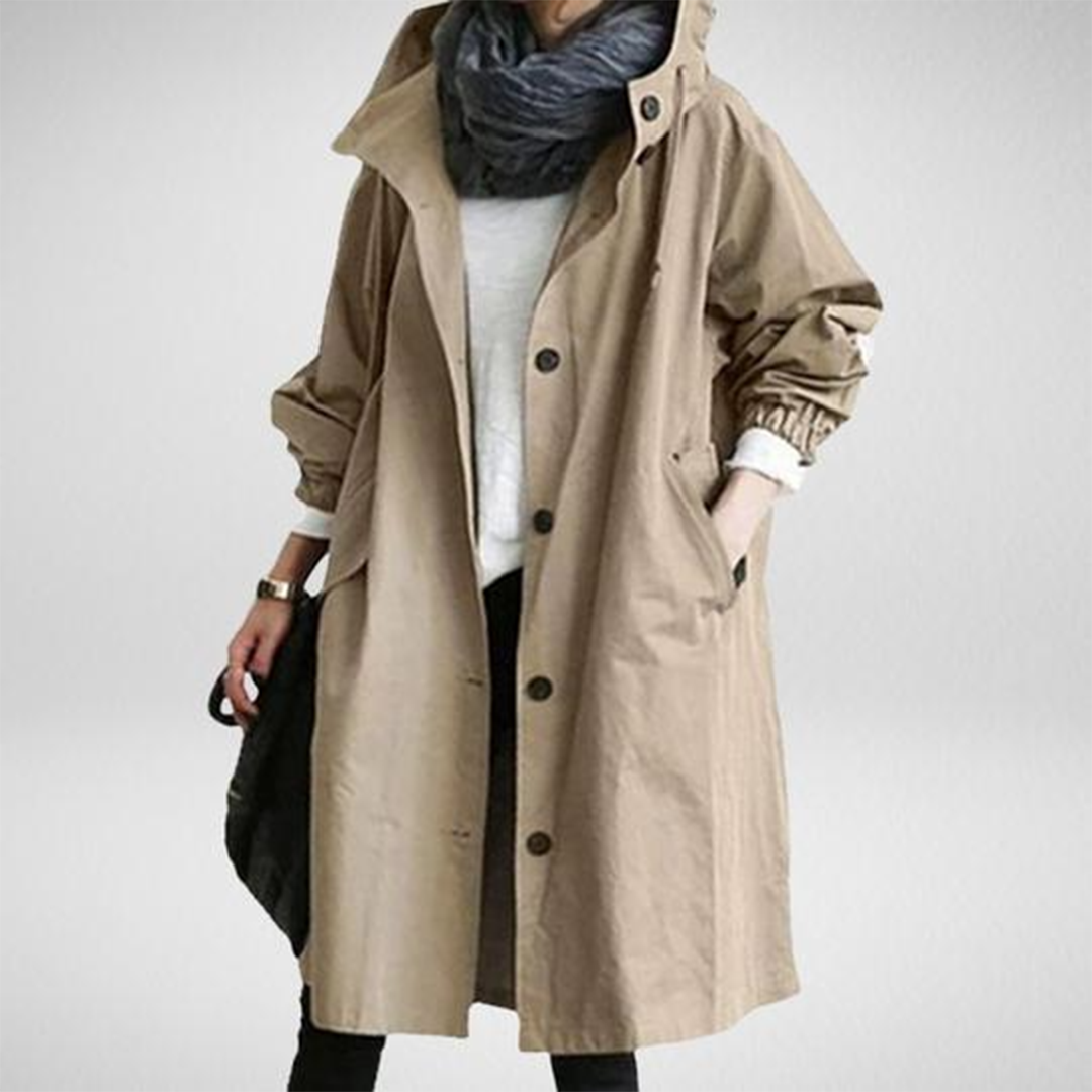 Trendy Lange Regenjas voor Dames - Elise