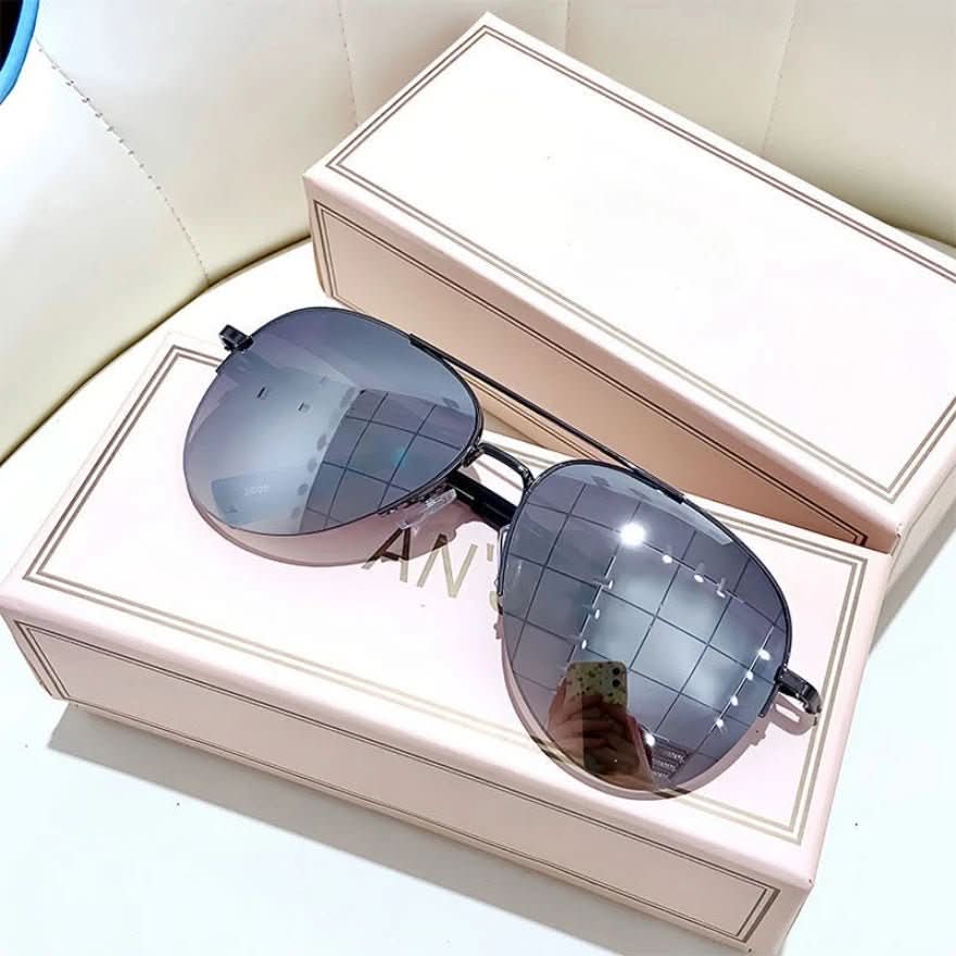 Pilotensonnenbrille mit Farbverlauf und UV400-Schutz