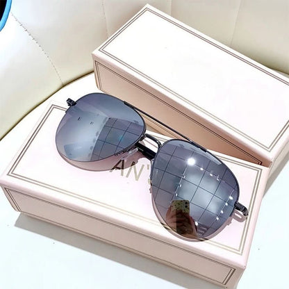 Pilotensonnenbrille mit Farbverlauf und UV400-Schutz