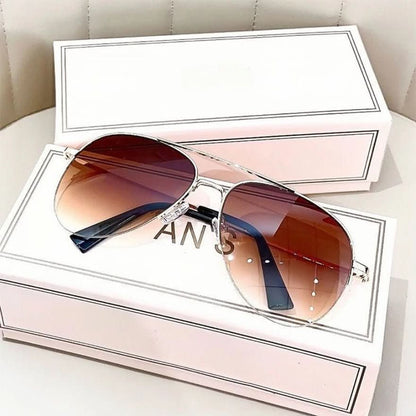 Pilotensonnenbrille mit Farbverlauf und UV400-Schutz