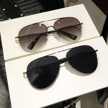 Pilotensonnenbrille mit Farbverlauf und UV400-Schutz