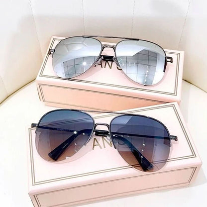 Pilotensonnenbrille mit Farbverlauf und UV400-Schutz