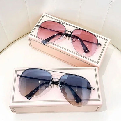 Pilotensonnenbrille mit Farbverlauf und UV400-Schutz