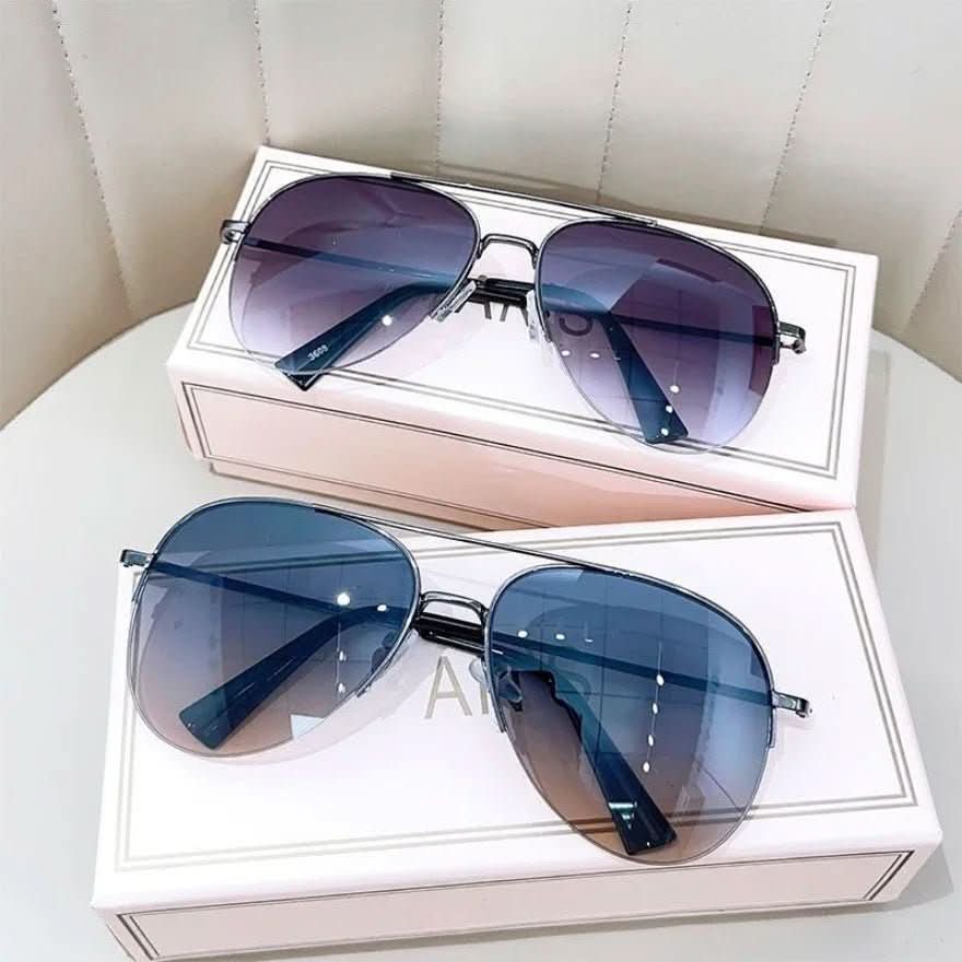 Pilotensonnenbrille mit Farbverlauf und UV400-Schutz