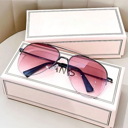 Pilotensonnenbrille mit Farbverlauf und UV400-Schutz