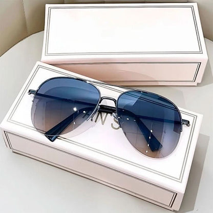 Pilotensonnenbrille mit Farbverlauf und UV400-Schutz